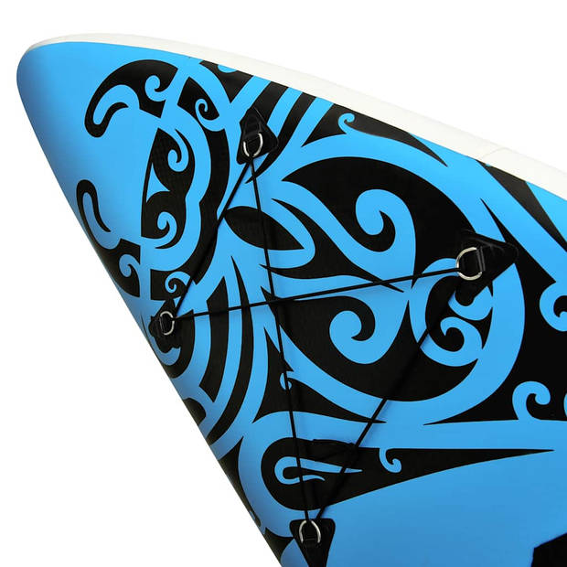 vidaXL Stand Up Paddleboardset opblaasbaar 366x76x15 cm blauw