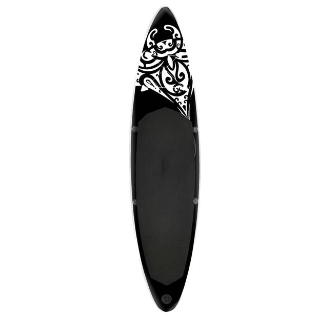 vidaXL Stand Up Paddleboardset opblaasbaar 320x76x15 cm zwart