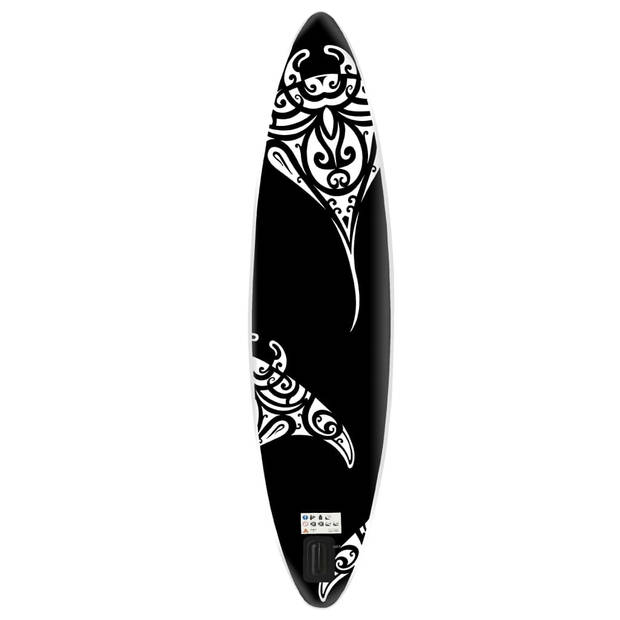 vidaXL Stand Up Paddleboardset opblaasbaar 366x76x15 cm zwart