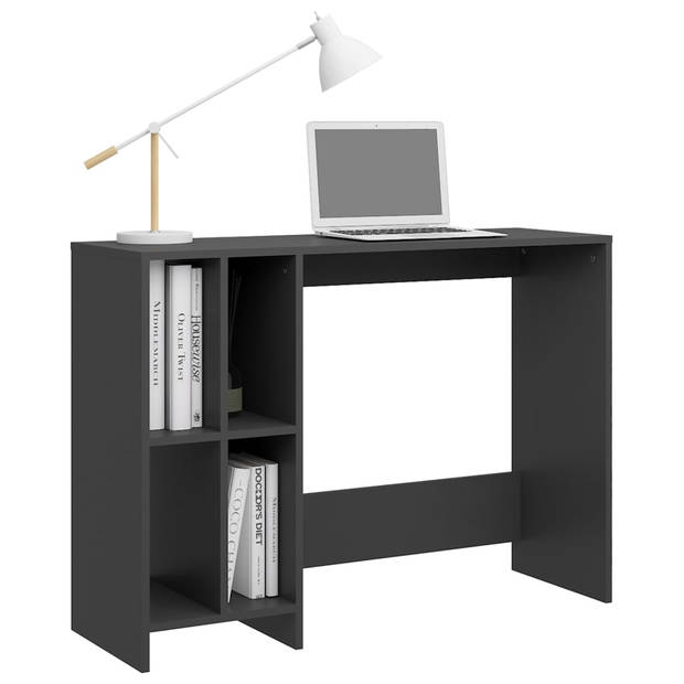 The Living Store Bureau - Modern - Bureau - 102.5 x 35 x 75 cm - Grijs spaanplaat