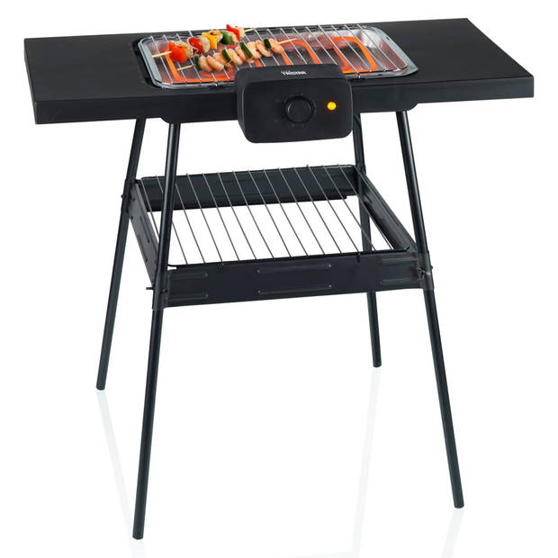 Tristar BQ-2870 Elektrische Barbecue Staand - Te gebruiken als Tafel BBQ - 36,5 x 25,5 cm - Zwart