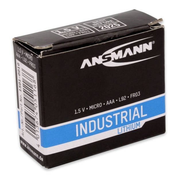 Ansmann Industriële lithiumbatterijen AAA 10 stuks 1501-0010