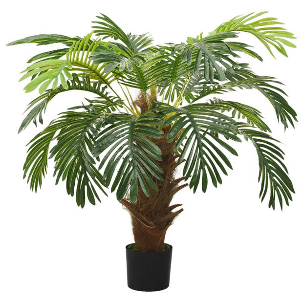 vidaXL Kunstplant met pot cycaspalm 90 cm groen