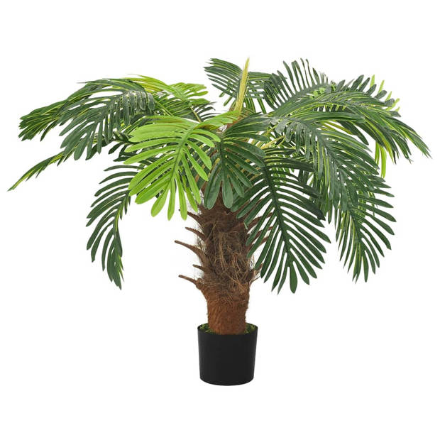 vidaXL Kunstplant met pot cycaspalm 90 cm groen