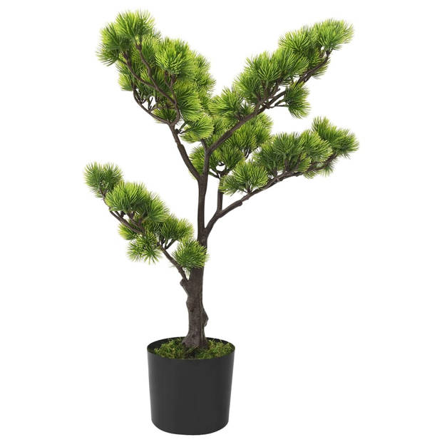 vidaXL Kunstplant met pot pinus bonsai 60 cm groen