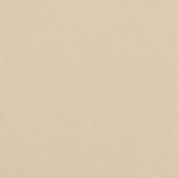 The Living Store Stoelkussens - Beige - Oxford stof (100% polyester) - (75+105) x 50 x 3 cm - Duurzaam en