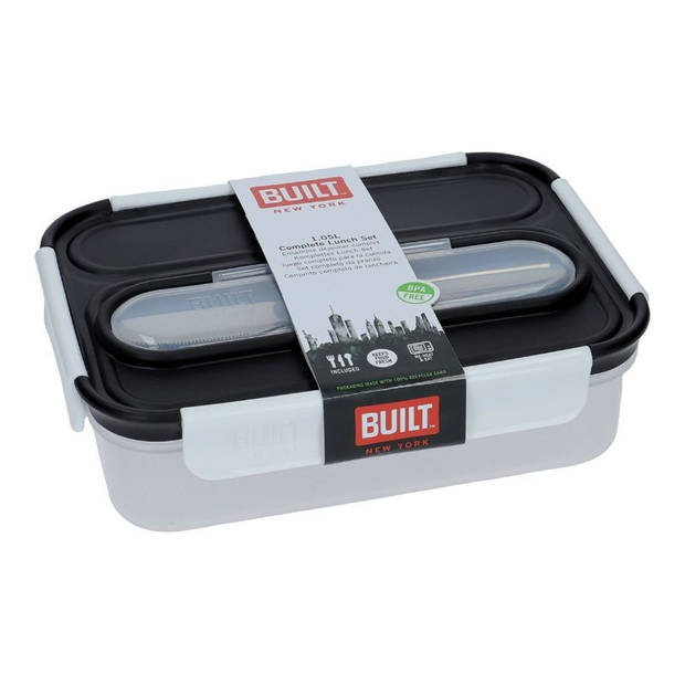 BUILT New York - Lunchbox met RVS Bestekset, 1 L - BUILT New York Professional