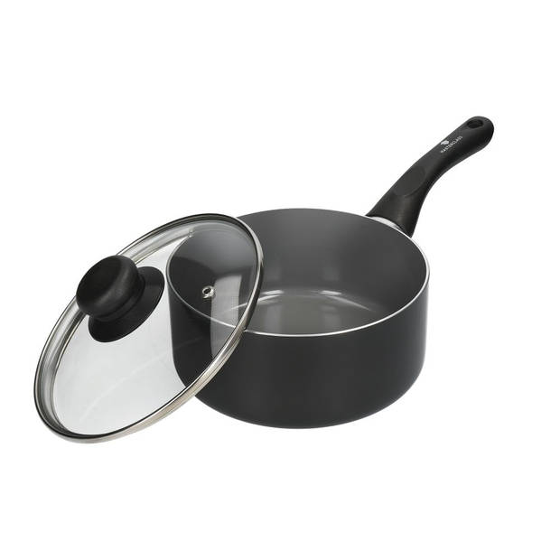 MasterClass - Steelpan met Deksel, 18 cm, Gerecycled, Non-Stick - MasterClass Can-to-Pan