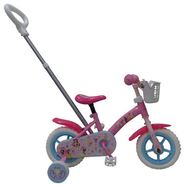 Disney Meisjesfiets Princess 10 Inch 18 cm Meisjes Doortrapper Roze