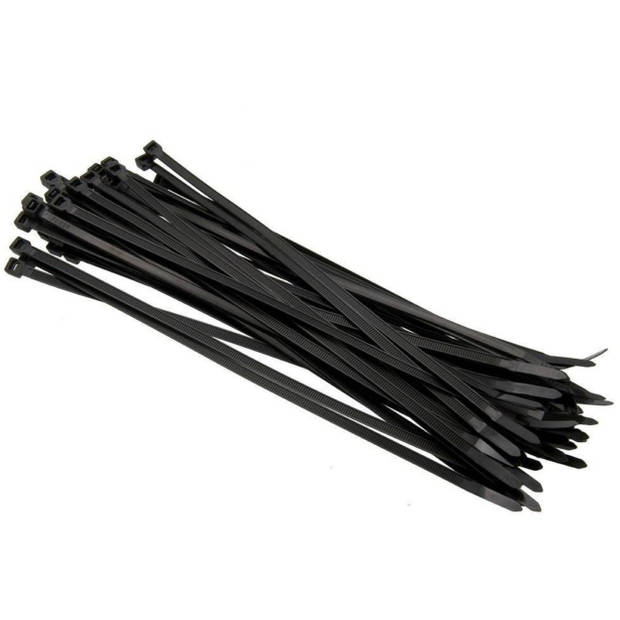 Kabelbinders 50 stuks zwart 300x5mm