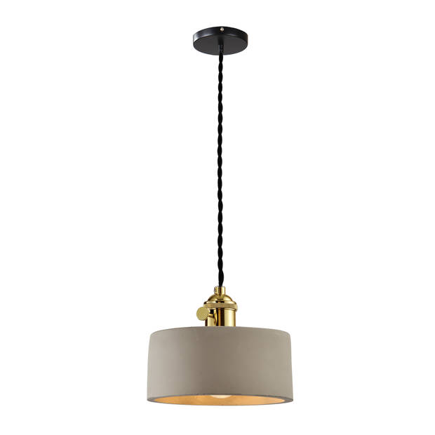 QUVIO Hanglamp cilinder rond grijs - QUV5093L-GREY