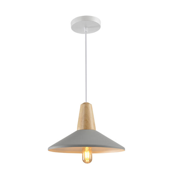 QUVIO Hanglamp rond grijs - QUV5068L-GREY