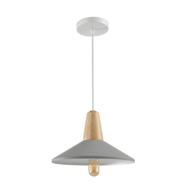 QUVIO Hanglamp rond grijs - QUV5068L-GREY