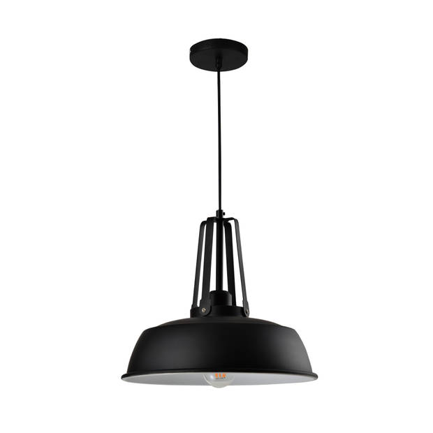 QUVIO Hanglamp rond zwart - QUV5080L-BLACK