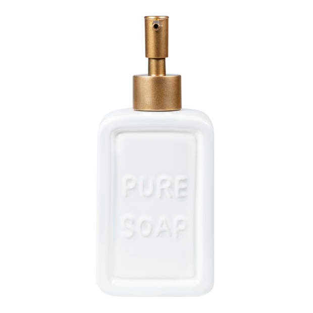 QUVIO Zeep dispenser 'pure soap' - Wit