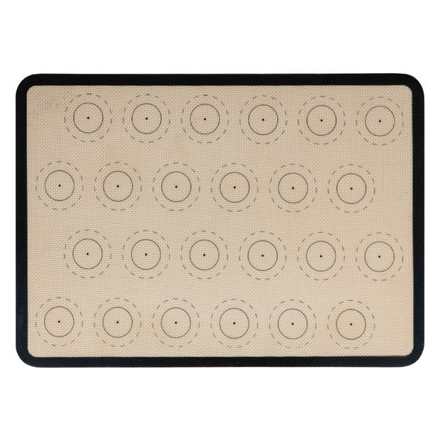 Krumble Siliconen bakmat met 24 cirkels - Zwart