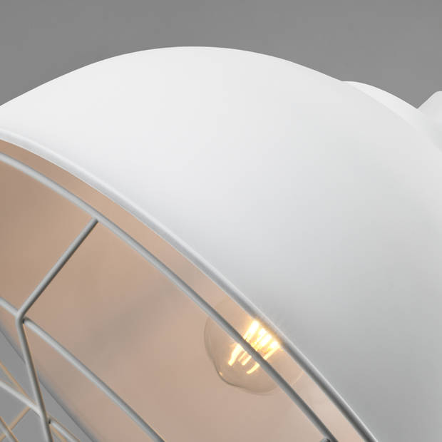 QUVIO Hanglamp rond met metal frame wit - QUV5131L-WHITE