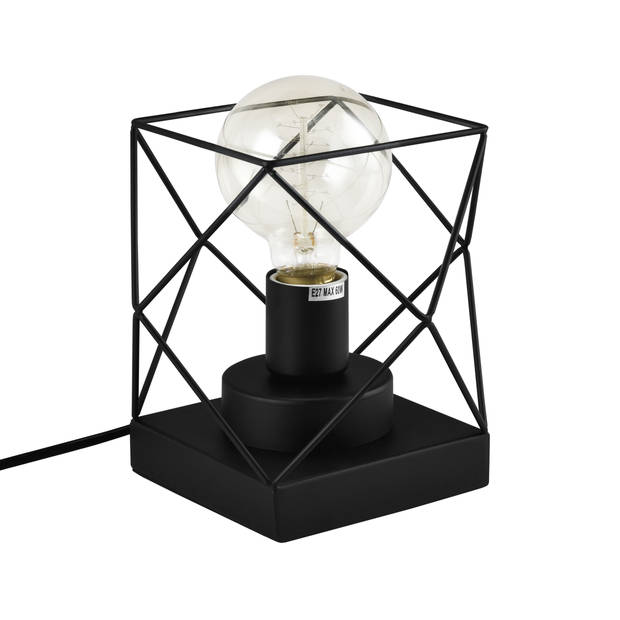 QUVIO tafellamp met metalen frame zwart - QUV5154L-BLACK