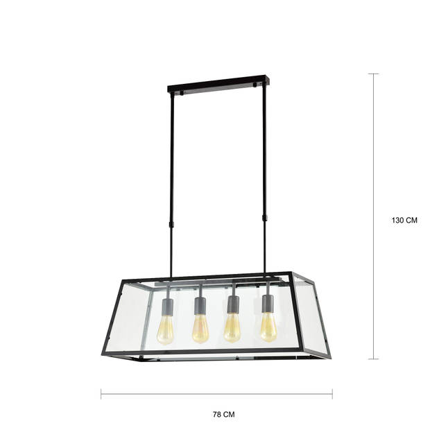 QUVIO Hanglamp zwart - QUV5058L-BLACK