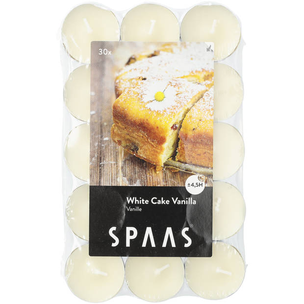 Spaas Geurtheelicht 30st White Cake Vanilla