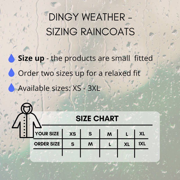 Dingy Weather - 3in1 Regenjas Dames - Lang Model - Waterdicht en Winddicht - Maat XL - Donkerblauw