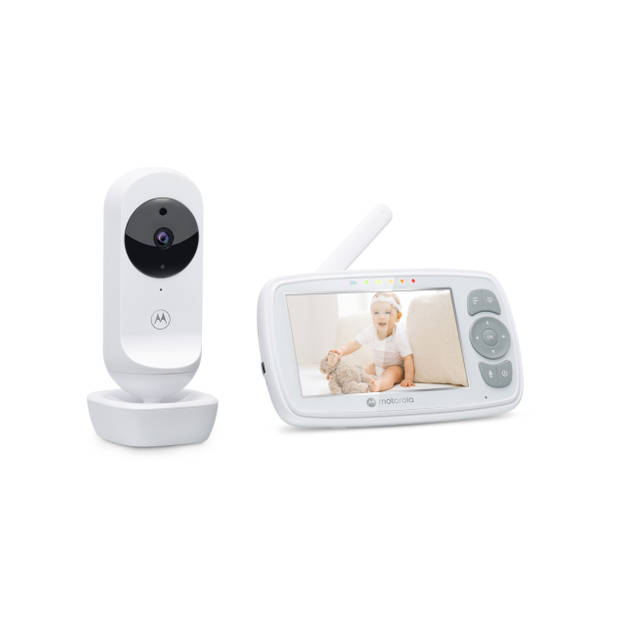 Motorola Nursery Babyfoon - met Camera - VM34 - 4.3-Inch Kleurendisplay - Terugspreekfunctie - Slaapliedjes