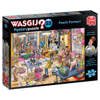 Jumbo puzzel Wasgij Mystery 23 - Pooch Parlour! (1000 stukjes)