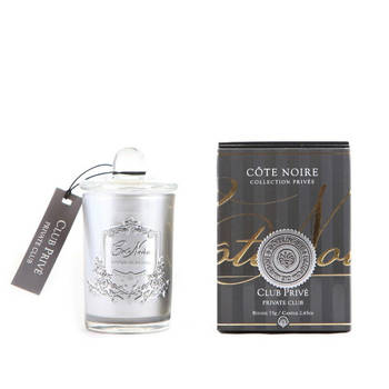 Geurkaars Private Club 75gr zilver - Cote Noire