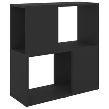 vidaXL Boekenkast 60x24x63 cm bewerkt hout zwart