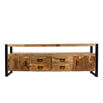 Clayre & Eef TV kast 190x40x70 cm Bruin Hout TV meubel Bruin TV meubel