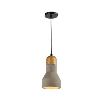 QUVIO Hanglamp hout en beton - QUV5047L-GREY