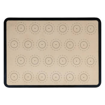 Krumble Siliconen bakmat met 24 cirkels - Zwart