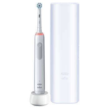 Oral B elektrische tandenborstel Pro 3 3500 wit - 3 poetsstanden
