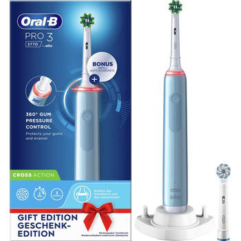 Oral-B elektrische tandenborstedl Pro 3 blauw - incl. extra opzetborstel