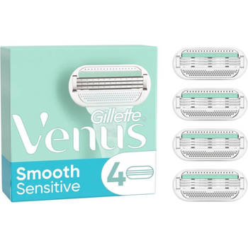 Gillette Venus Smooth Sensitive Scheermesjes - 4 Stuks