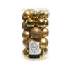 Decoris kerstballen - 30x st - goud - 4, 5 en 6 cm - kunststof - Kerstbal