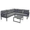 SenS-Line - Elba Multifuncitonele Loungeset - Voor Buiten - 3-delige Set - Aluminium/Polyester/Keramiek