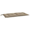 vidaXL Tuinbankkussen 110x50x7 cm oxford stof taupe