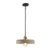 QUVIO Hanglamp beton klein rond grijs - QUV5095L-GREY