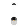 QUVIO Hanglamp langwerpig glas zwart - QUV5102L-BLACK