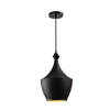 QUVIO Hanglamp rond zwart - QUV5107L-BLACK