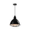 QUVIO Hanglamp rond met metal frame zwart - QUV5166L-Black