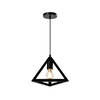 QUVIO Hanglamp met metalen frame driehoek zwart - QUV5151L-BLACK