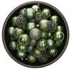 Bellatio Decorations Kerstballen - 37x st - salie groen - 6 cm - Kerstbal