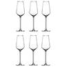 4goodz Alvito Champagne Flutes 6 stuks inhoud 21 cl met Zilveren Rand