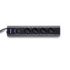 Philips 4-voudige Stekkerdoos - SPN7040WA/19 - 230V - Wit - Overspanningsbeveiliging - 2 Meter Kabel