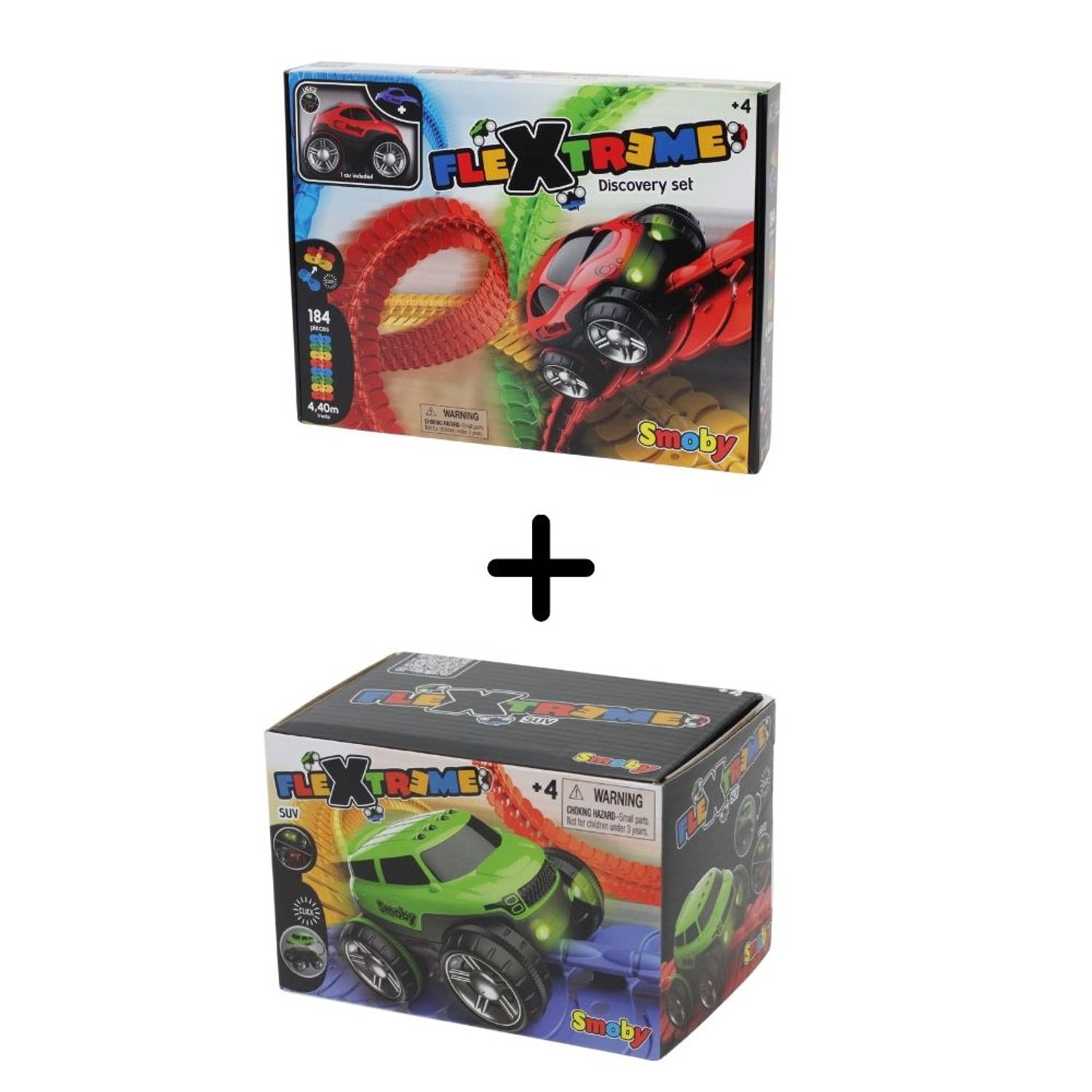 Smoby - FleXtreme Discovery Set - Inclusief 2 Raceauto&apos;s & 3 Batterijen