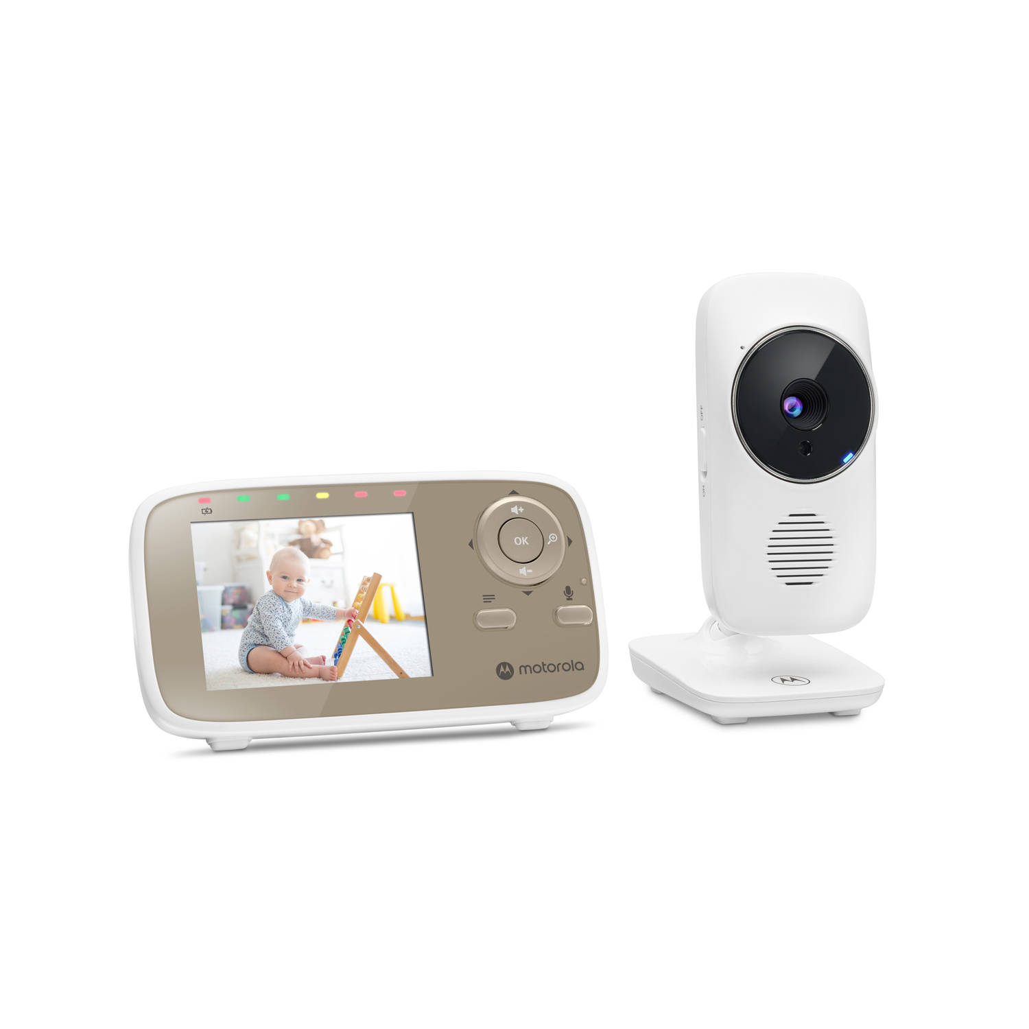 Motorola Nursery Babyfoon Video Baby Monitor Vm483 2.8 Ouder Unit Infrarood Terugspreekfunctie