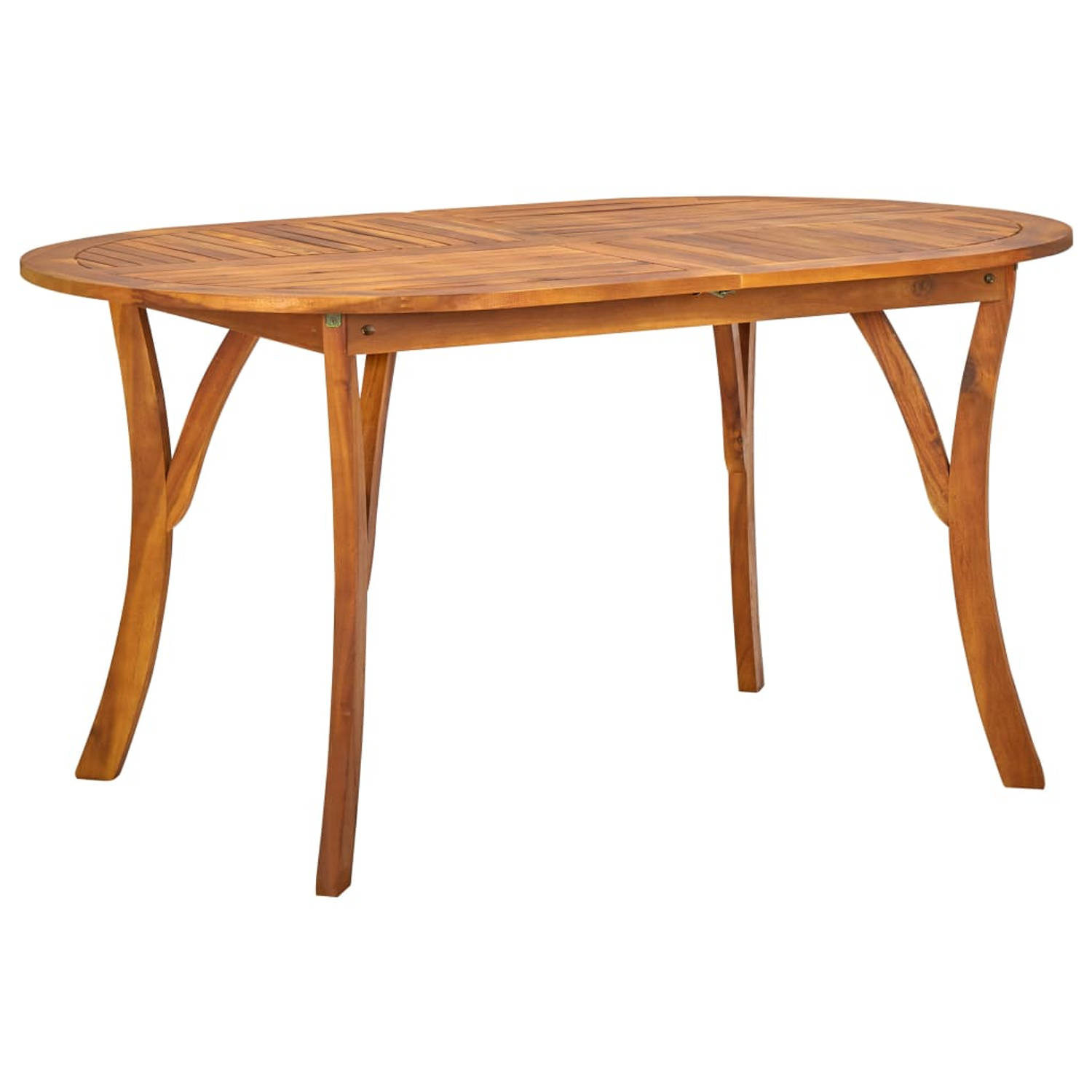 The Living Store Tuinset - Acaciahout - Antraciet - 150x90x75 cm - Inclusief tafel en 2 stoelen