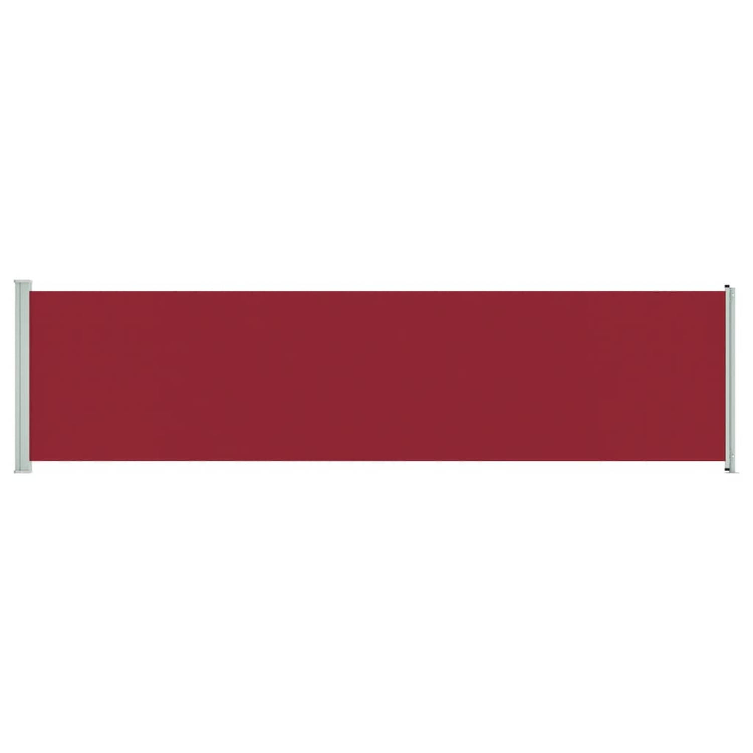 vidaXL Tuinscherm uittrekbaar 600x160 cm rood